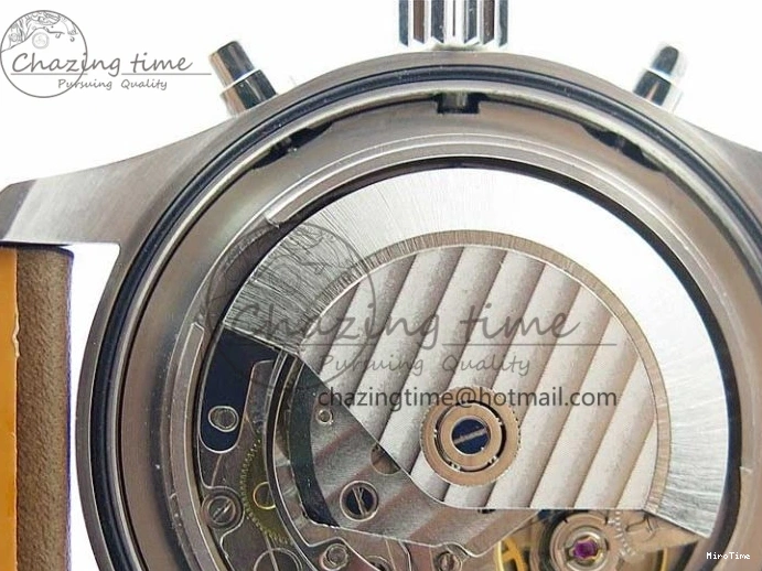 MIROTIME 0414 Pilot Chrono IW377726 ZF 1:1 Best Edition Green Dial on Brown Leather Strap A Trendsetting 7125